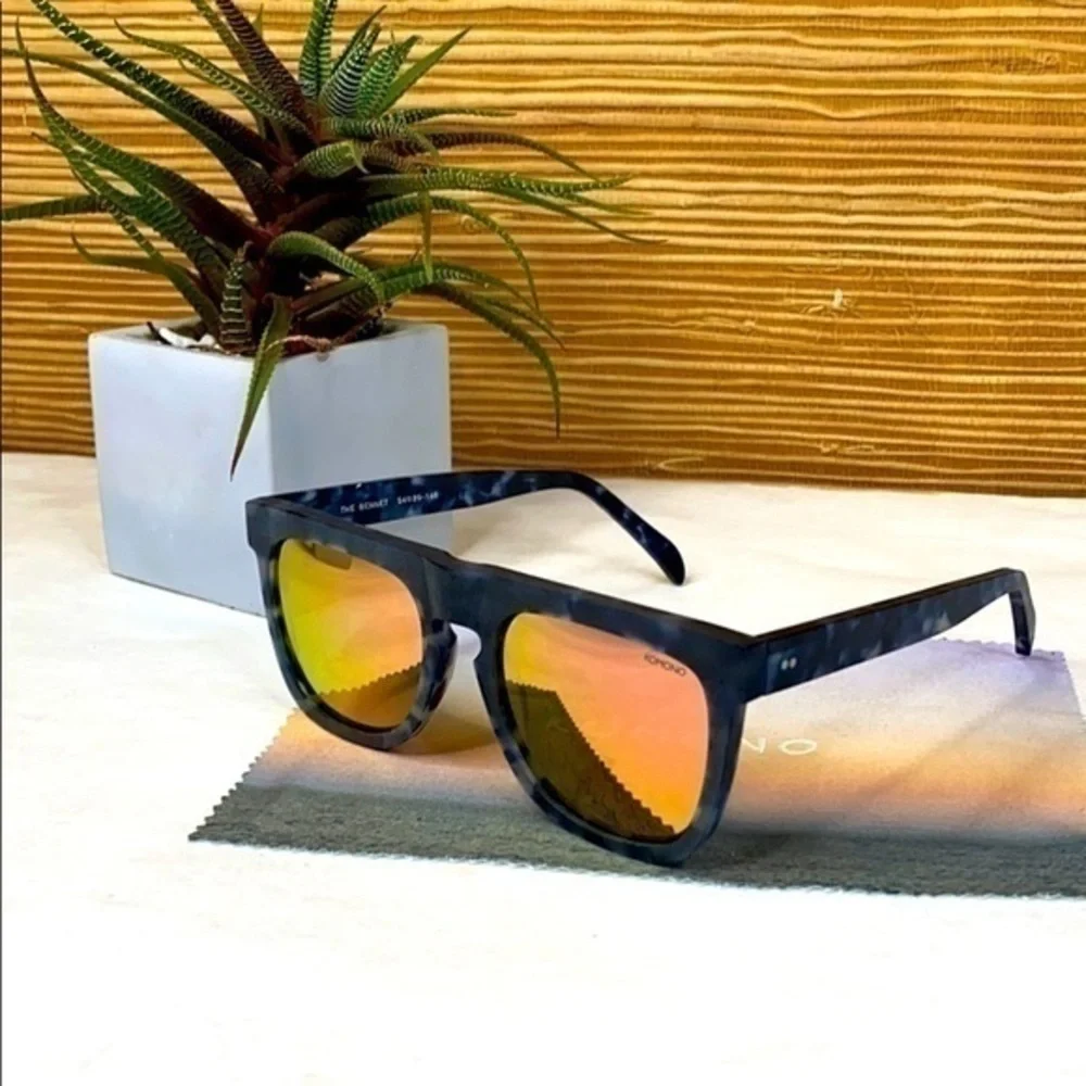 Komono Men’s Bennet Matte Indigo Demi Sunglasses